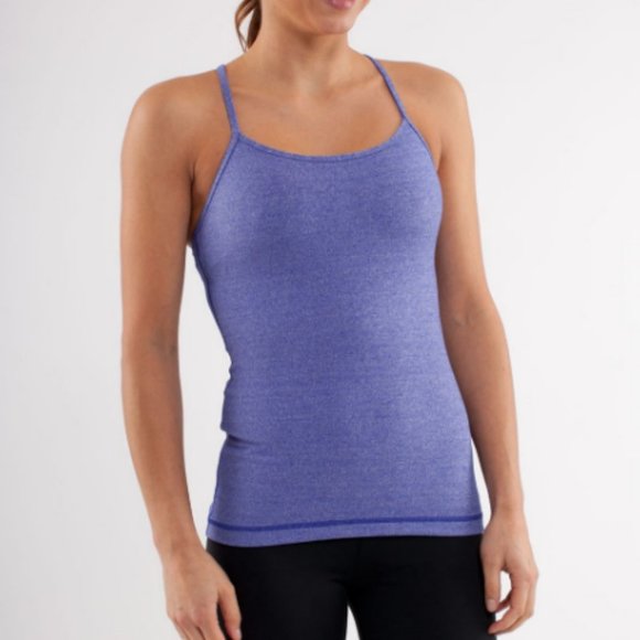 Lululemon Power Y Tank - Pigment Blue - Size 8 - Picture 1 of 4